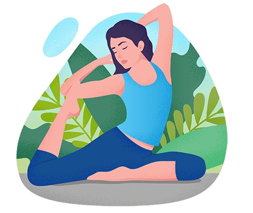 Vedri Illustrations Health Yoga