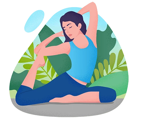 Vedri Illustrations Health Yoga